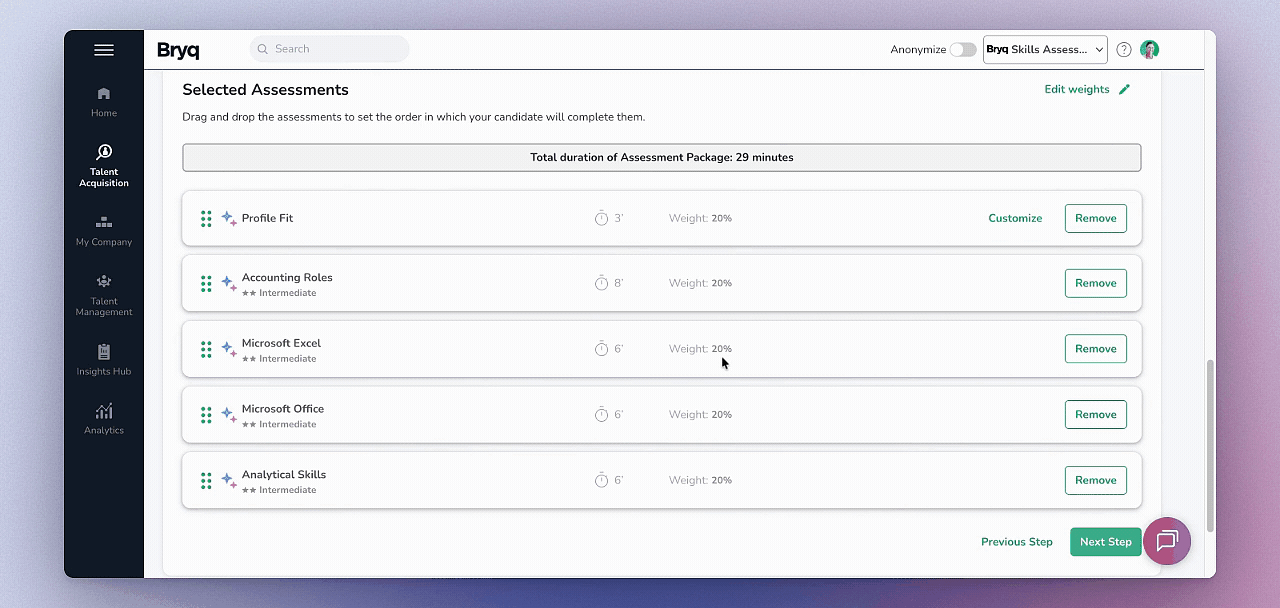 no text 2 DEMO Assessment Weights